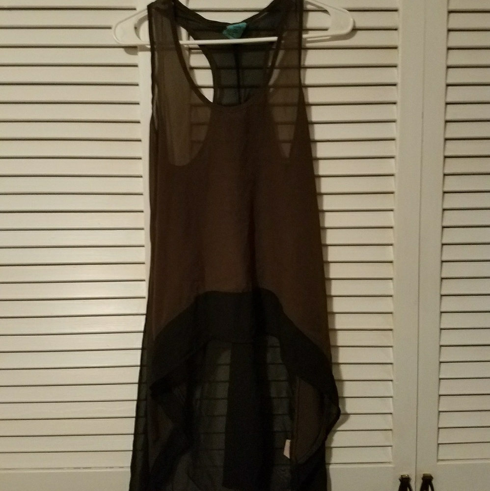 Sheer hi low tank
